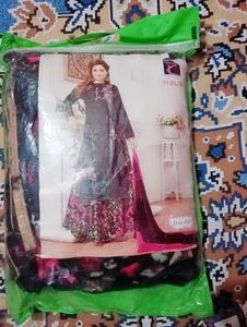 Embroidered Kurta sharara with Dupatta