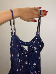 Navy Floral Mini Dress