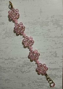 Charming Pink Beaded Bracelet