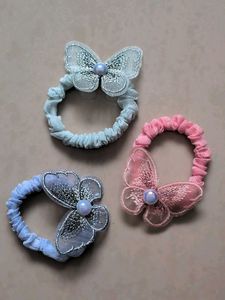Cute Butterfly Hair Ties (Set of 3)