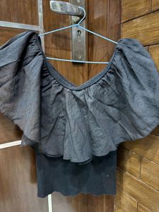 Black Off-Shoulder Top