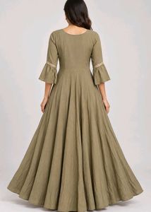 Elegant Embroidered Anarkali Gown
