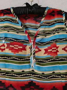 Patterned Sleeveless Top