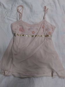 Elegant Beaded Cami Top
