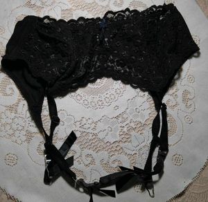 Black Lace Garter Belt