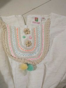 Boho  Pom Tiered Dres