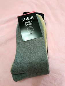 SHEIN 3 Pair Socks