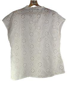 White Lace Eyelet Top LR-14