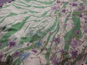 White Nd Green Silk Saree