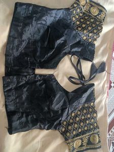 Elegant Black Embroidered Blouse