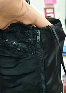Chic Black Ruched Cami Top y2k