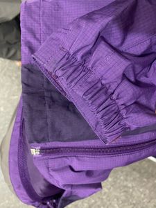 Purple Colorblock Technical Windbreaker Jacket