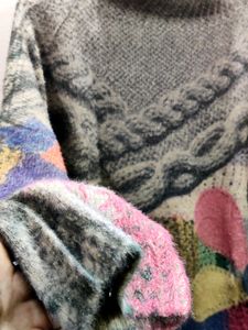 IMPORTED MEN'S vintage cable knit sweater