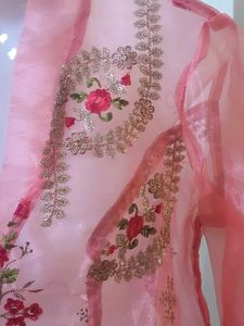 Embroidered Pink Kimono Jacket