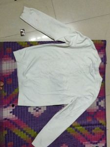 Stylish White Long Sleeve Top