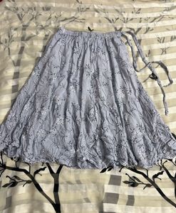 Floral blue Skirt
