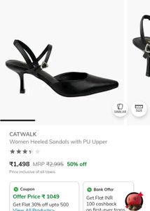 Chic Black Heeled Sandals