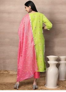 Vibrant Kurta Set with Dupatta