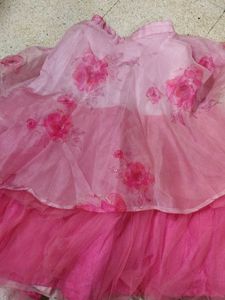 Beautiful Pink Floral Lehenga Choli