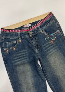 Vintage embellished bootcut jeans