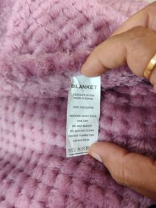 Lilac Fleece Baby  Blanket