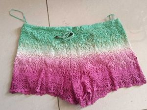 Ombre Crochet Lace Shorts