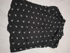 Stylish Black Printed Top