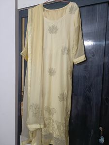 Heavy yellow work dress