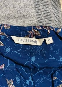 Blue Floral Print Kurta