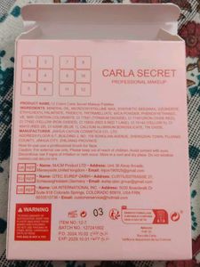 CARLA SECRET concealer and colour corrector pallet