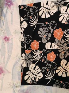 Black Printed Stretchable Legging