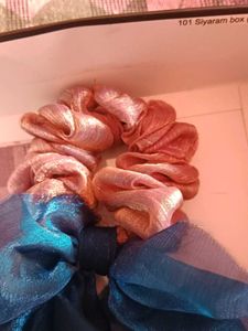 Chic Scrunchie Set with Bow Detail