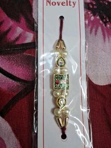 Fancy Rakhi with Pearl &amp; Stone Work set of 2 pc