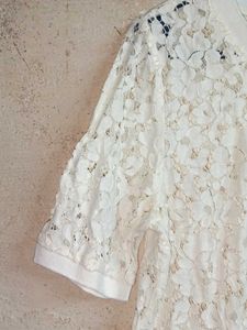 See-through Fashion Lace Top White