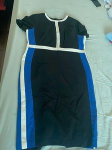 Stylish Color Block Sheath Dress