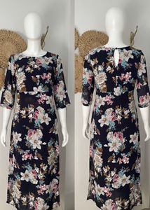 Floral Print Midi Dress