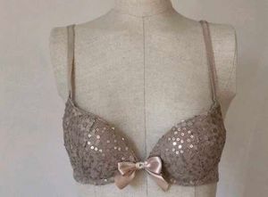 Sparkling Sequin Bra with Bow Detail
