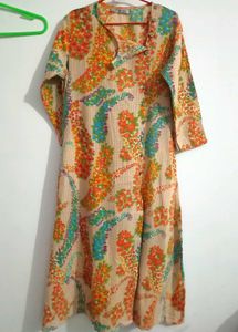 Vibrant Floral Print Kurta