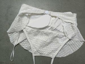 White Lace Bikini Top
