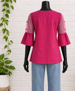 Cute Cat T-shirt with Mesh Sleeves
