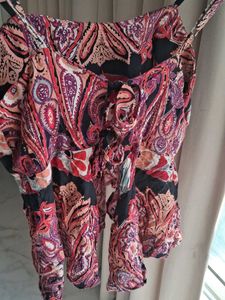 Boho Print Spaghetti Strap Dress