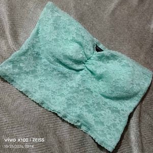 262510. Sheer Lace Tube Top