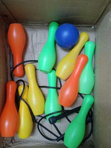 Multi-Color Bowling Set with Jump Rope