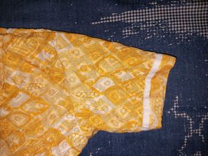 Elegant Yellow Printed Kurta