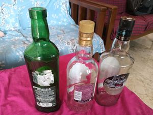 Empty bottle for decoration DIY