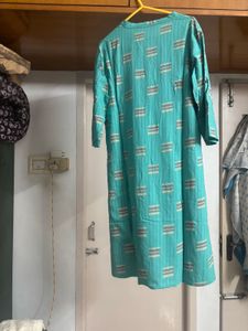 “Rangmanch” Teal Printed Kurta