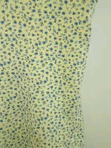 Butter Yellow Floral Mini Dress 💐