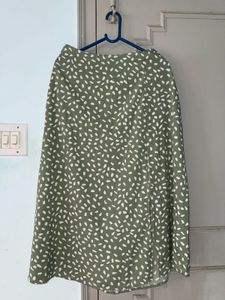 Stylish A-line Midi Skirt