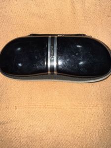White Rectangular Sunglasses with Case