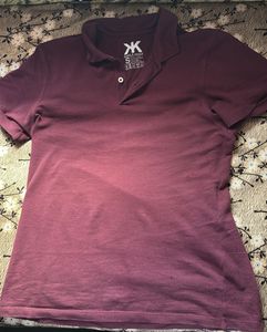 Men's Burgundy Polo T-Shirt